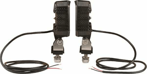 Pièces agricoles - Eclairage - Phare de travail LED x2 carré 9W 1000lm 10/30V bleu 90x4 LED