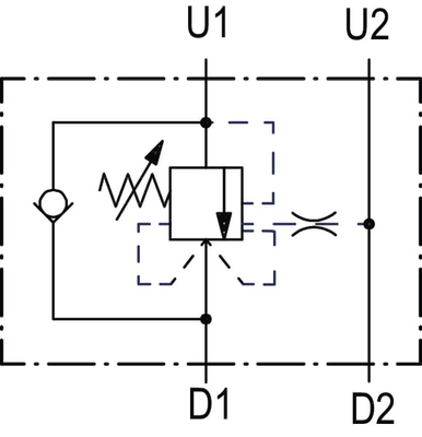 Pièces agricoles - Hydraulique - Soupape d'équilibrage N1116 3/8 G5P4