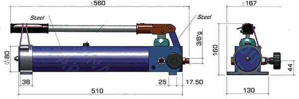 Pièces agricoles - Hydraulique - Pompe à main HP 2P/Q INCG. TANK 2T