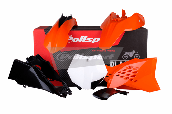 Pièces Quad & Motos - Plastiques - Kit plastique POLISPORT couleur origine (13-15) KTM SX65