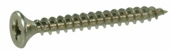 Pièces agricoles - Fasteners - Vis à bois, Ø 6x50 mm, PZ3, à tête fraisée, acier inoxydable