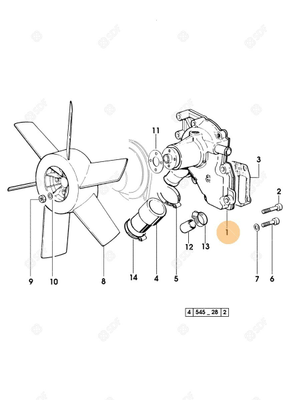 Pièces agricoles - Pieces moteur - POMPE A EAU