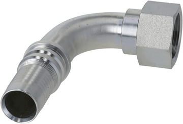 Pièces agricoles - Hydraulique - Raccord à sertir 4SH-DN32-1,1/4" BSP-90°