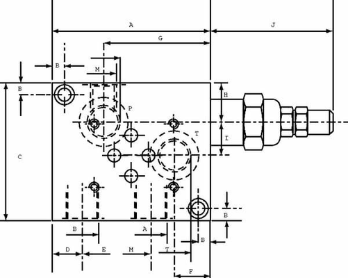 Pièces agricoles - Hydraulique - Plaque de base PBL6/VMP38