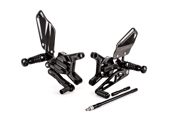 Pièces Quad & Motos - Equipement véhicule - Commandes reculées ajustables GILLES VCR38GT noir Kawasaki Ninja ZX-6R