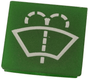 Symbole lave-glace pour fenêtre vert SWF