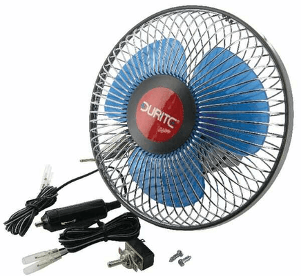Pièces agricoles - Eclairage - Ventilateur 12v 6" oscillant