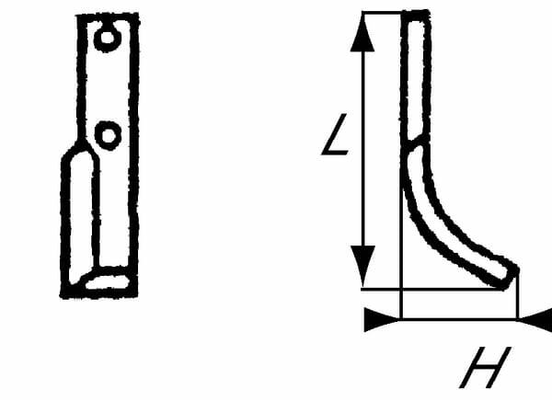 Pièces agricoles - Travail du sol - Lame de fraise d. Holder