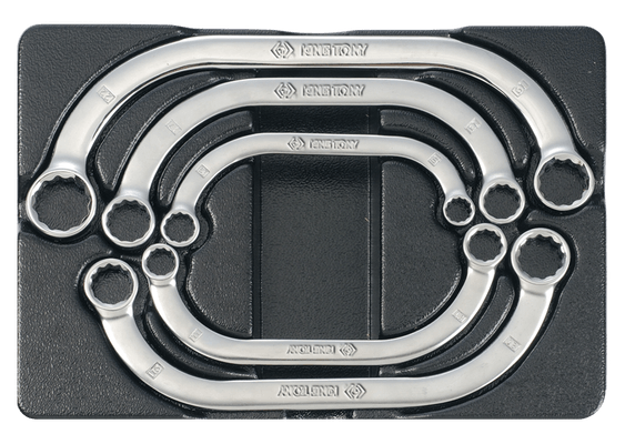 Outils - Outils divers - Thermoformé de 5 clés polygonales demi-lune pour servante