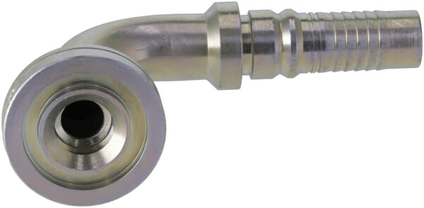 Pièces agricoles - Hydraulique - Raccord à sertir 4SH-DN16 avec flasque ø41,3 mm 90°