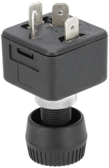 Pièces agricoles - Eclairage - Commutateur rotatif, on-on-on, 12-24V, cosses plates, 6.3mm
