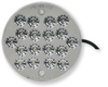 Plafonnier éclairage intérieur rond 24 volts LED 180 lumens (équivalent à une lampe 12 w) pré-câblé avec 0.50 mètre de câble (pa