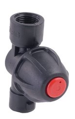 Pièces agricoles - Pièce Pulvérisateur - Porte-buse filetage femelle 1/4", ensemble avec 1 porte-buse et valve anti-goutte