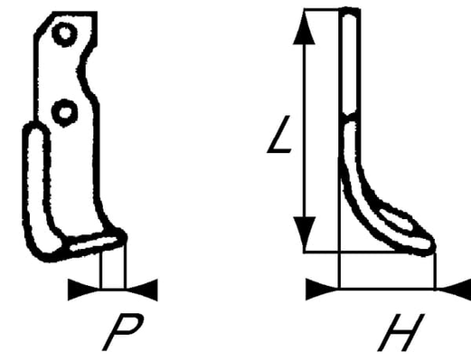 Pièces agricoles - Travail du sol - Lame de fraise d. Pegoraro