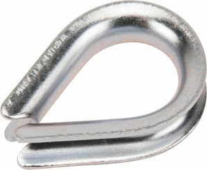 Pièces agricoles - Fasteners - Cosse-coeur zingué 10 mm