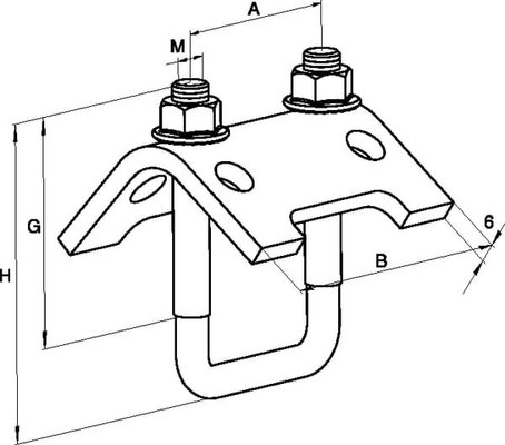 Pièces agricoles - Fasteners - Pince à faisceau TKR 21-42 20x