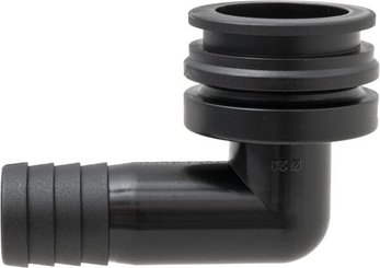 Pièces agricoles - Pièce Pulvérisateur - Raccord à fourche, femelle 90° AF4, embout de tuyau 20 mm