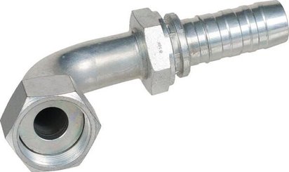 Pièces agricoles - Hydraulique - Racc. à sertir DN32-1"11/16SAE 90°