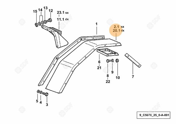Pièces agricoles - Cabine et structure - AILE