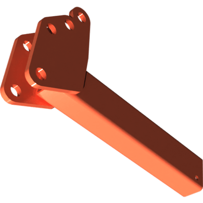 Pièces agricoles - Pièce divers - Partie repliable herse soudée -peint-