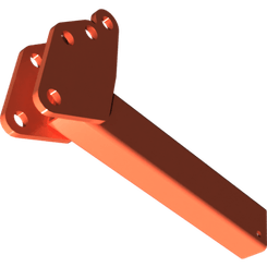 Pièces agricoles - Pièce divers - Partie repliable herse soudée -peint-