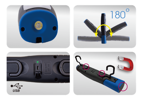 Outils - Outils divers - Lampe d'inspection 7W SMD + LED