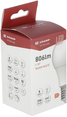 Pièces agricoles - Electricité - Ampoule LED SMD - Classique A60 E27 8W