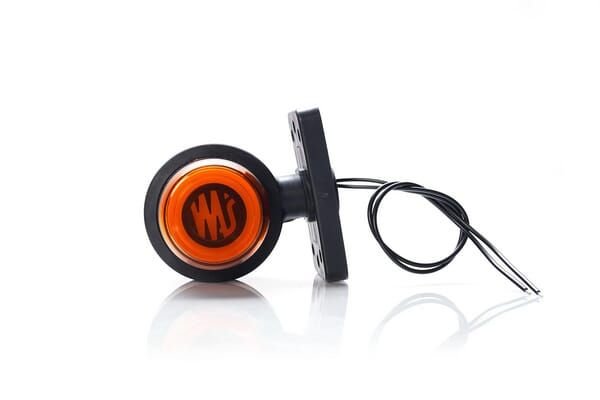 Pièces agricoles - Eclairage - Feu de gabarit arrière LED, rotatif, rouge/orange, 12-24 V, 108 x 98 x 79 mm