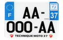 Plaques d'immatriculation PVC et fonds blancs PPI - SIV 210x130 département 95 - 10 pièces