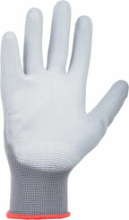 Vêtements et protections - Equipement - Gants de travail 1.001 8/M, emballage de 3, gris, Protect by Kramp