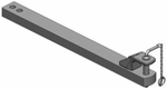 Barre d'attelage 90x50 L1045mm Cat. 2 diamètre 31,5mm