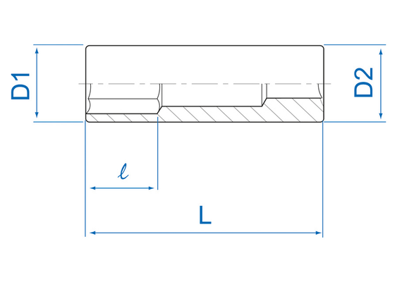 Outils - Outils divers - Blister de douille longue 1/4" 4mm