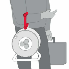 Pièces agricoles - Outils atelier - Enrouleur de câble standard S 50m