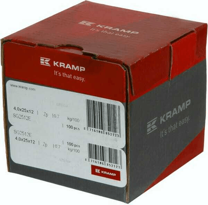 Pièces agricoles - Fasteners - Vis à œillet 5,1 mm, Ø 4x25, ronde, acier