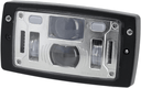 Phare LED, 40/22W, rectangulaire, 10-30V, 185x102x82, feu de route/croisement, feu de position, connecteur H4, Kramp