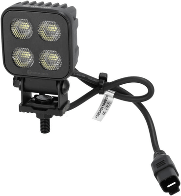Pièces agricoles - Eclairage - Lampe de travail LED, 40W, 2650lm, carrée, 12/24V, blanc, 70,1x126,6x49,7mm prise Deutsch, faisceau large, 8LED