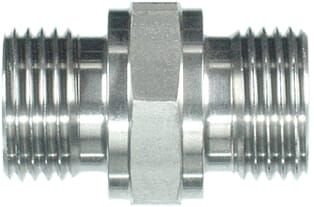 Pièces agricoles - Hydraulique - Raccord droit M/M 1-1/4" BSP SS