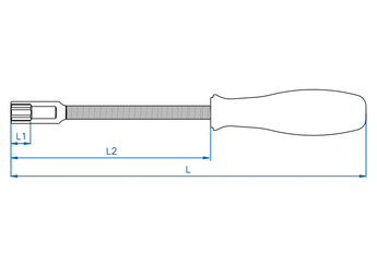 Outils - Outils divers - Tournevis flexible 6 pans 8mm
