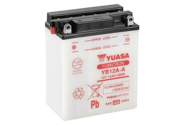 Pièces Quad & Motos - Electrique - Batterie YUASA conventionnelle sans pack acide - YB12A-A