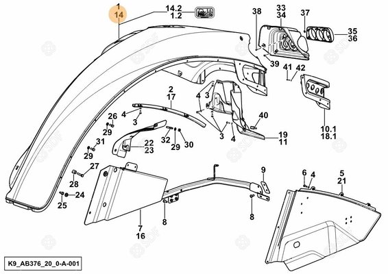 Pièces agricoles - Cabine et structure - AILE