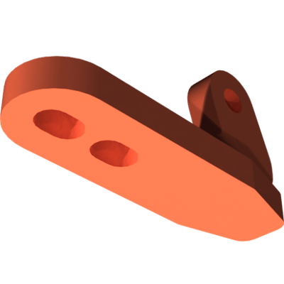 Pièces agricoles - Pièce divers - support arrière peint