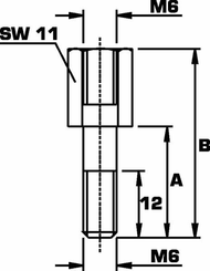 Pièces agricoles - Hydraulique - Vis M8x29