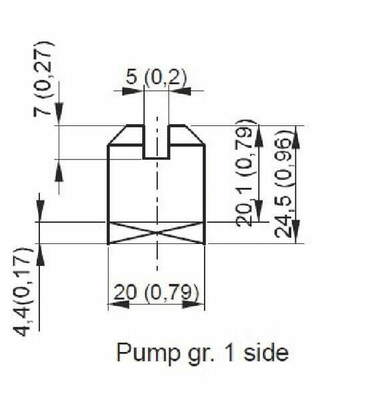 Pièces agricoles - Hydraulique - MPP pompkopp. voor AC motor