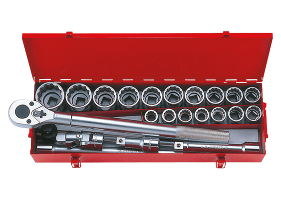 Outils - Outils divers - Coffret de douilles 3/4" en pouce , 12 pans, 23 pièces