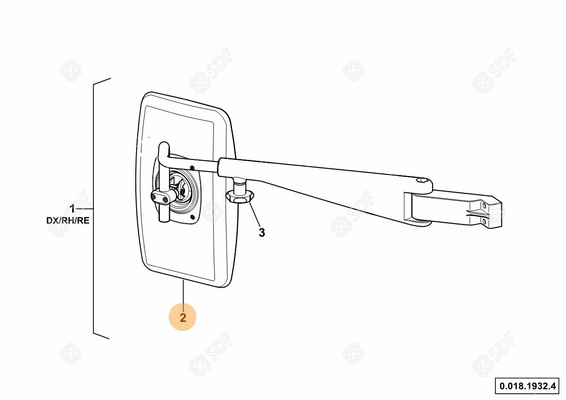 Pièces agricoles - Cabine et structure - RETROVISEUR