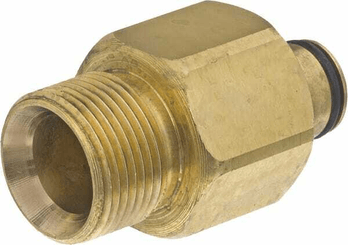 Pièces agricoles - Hydraulique - Adaptateur K-Lock filetage femelle TR22 x filetage mâle M22x1,5, laiton