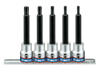 Outils - Outils divers - Jeu de 5 douilles 3/8" Ribe M5 à M10 L: 90mm