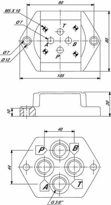 Pièces agricoles - Hydraulique - Plaque de base