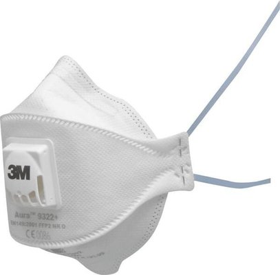 Vêtements et protections - Equipement - Masque anti-poussière FFP2 avec valve 9322+ 10 pièces