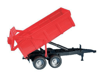 Loisirs - Jouets - Remorque basculante rouge